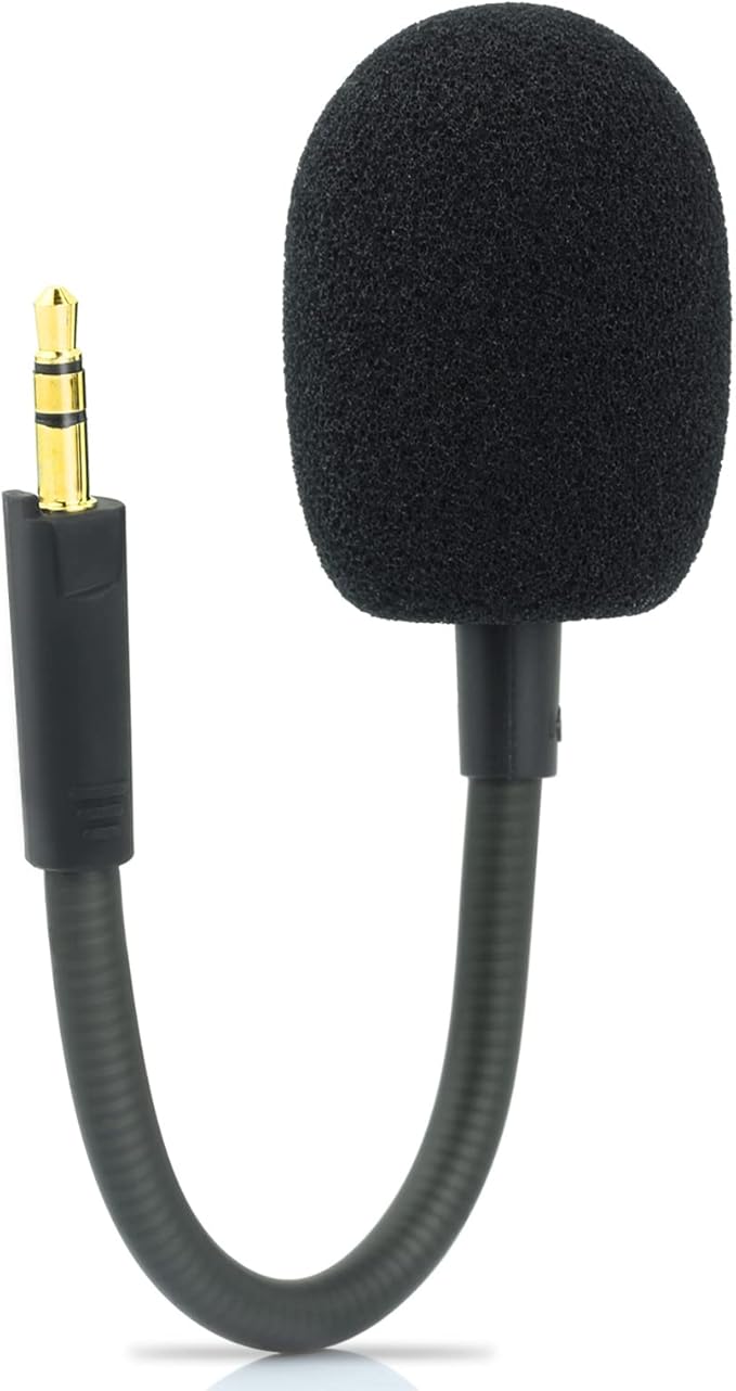 LEFXMOPHY Mic Replacement for Razer Barracuda X Game Headset 3.5mm Detachable Gaming Boom Microphone with Foam