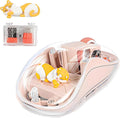 Cute Wireless USB C Mouse - Bluetooth Triple Mode Rechargeable Cartoon Mouse for Laptops, iPads & MacBook Air/Pro - Silent Operation, Portable Design, Unique Magnetic Character (Milk tea color)