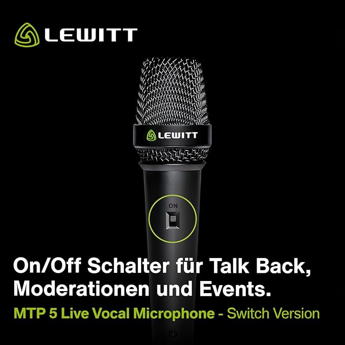 Lewitt Audio MTP 5S Handheld Cardioid Dynamic Mic