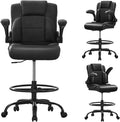 BOSMILLER Drafting Chair,Tall Office Chair for Standing Desk with Adjustable Height,Counter Computer Chairs with Footrest for Home,Drawing or Counter Height Use