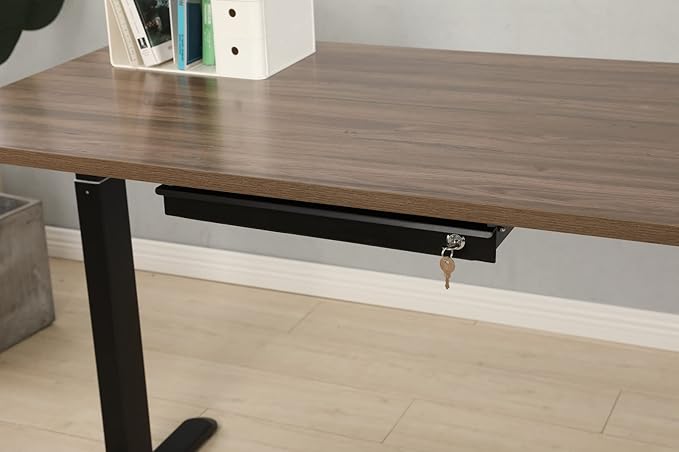 Pull-Out Desk Drawer - Office Storage Organizer Mounts Easily, Space-Saving Slide-Out drawer for Under Desk (24.4 in Internal Width)