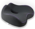 Chair Seat Cushion, Memory Foam Cushions for Office Chair, Car Seat, Airplane, Relieving Pressure Tailbone Sciatica Back Pain for Long Sitting Office Workers, Car Drivers（Grey）
