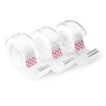 Amazon Basics Matte Finish Invisible Tape with Dispenser, 3/4" x 300" (8.33 Yards), Transparent, 3-Pack