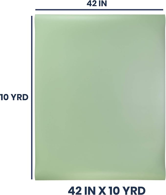 Pacific Arc Vinyl Board Cover. Self Healing and Stain Resistant Green/Ivory Sheet, 42 inches by 10 Yard Roll