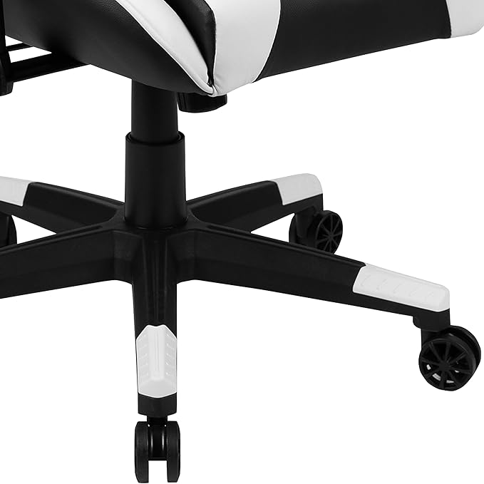 BizChair Black Gaming Desk & Chair Set with Cup Holder, Headphone Hook, and Monitor Stand