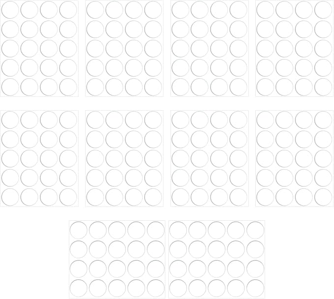200 Pcs Dot Mouse Glide Sliders, Universal 6.5mm PTFE Mouse Feet Skate Stickers, Smooth Sliding Pads Compatible with All Mousepads, Wear-Resistant Smooth Glide Mice Glass Skates Pad (White)