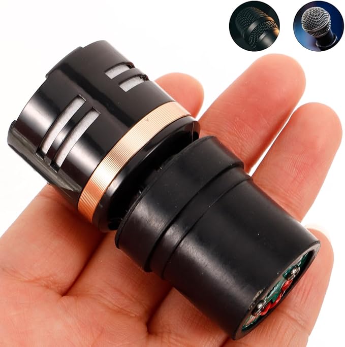 ibasenice Dynamic Microphone Capsule Replacement Core Mic Part Compatible with Most Microphones for Studio Ktv Concert Use 2.44 X 1.18 X 1.18 Inches
