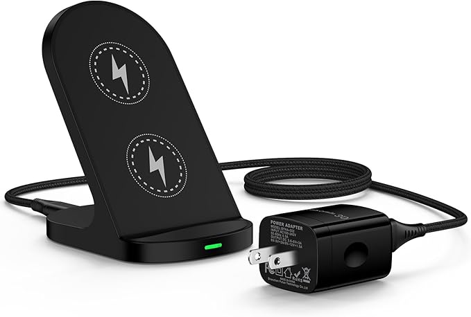 Samsung Wireless Charger Fast Charging Stand Desk Wireless Phone Charger for Android Charging Station Galaxy S26 Ultra S25 FE S25+ S24 S23, for Google Pixel10 Pro Fold/10 Pro/10/9 Pro/9a/8