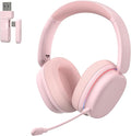 AULA G7 Pro Wireless Gaming Headset with 7.1 Surround Sound, 40mm Driver, BT5.3 Gaming Headphones with Mic, RGB, 10ms Latency, 65H Battery, Pink Gaming Headset for PS5,PS4, Switch,Xbox,PC,Phone, Mac