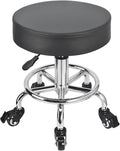 JOSTZHXIN Low Height Rolling Stool Height Adjustable Low Roller Seat, Swivel Small Chair Mechanic Stool, Short Stools for Home Office Garage Shop (Style 2)