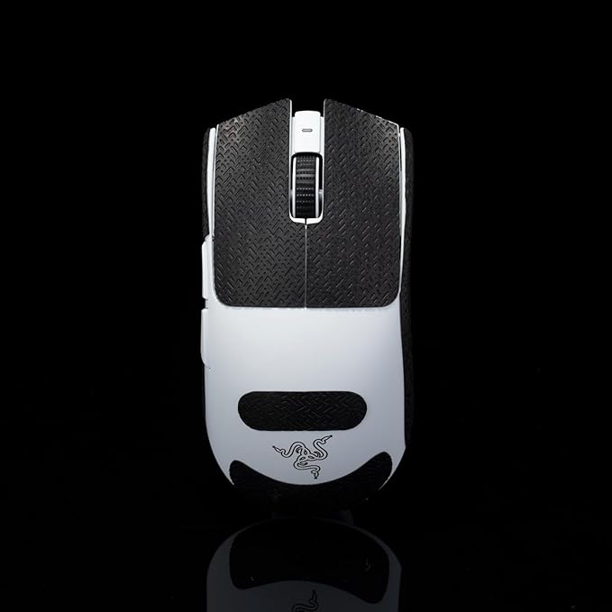 Grip Tape for Razer Viper V3 Pro & V4 Pro - Anti-Slip,Enhanced Control, Sweat Resistance,Improves FPS Gaming Grip & Mouse Protection [Pre-Cut] Black
