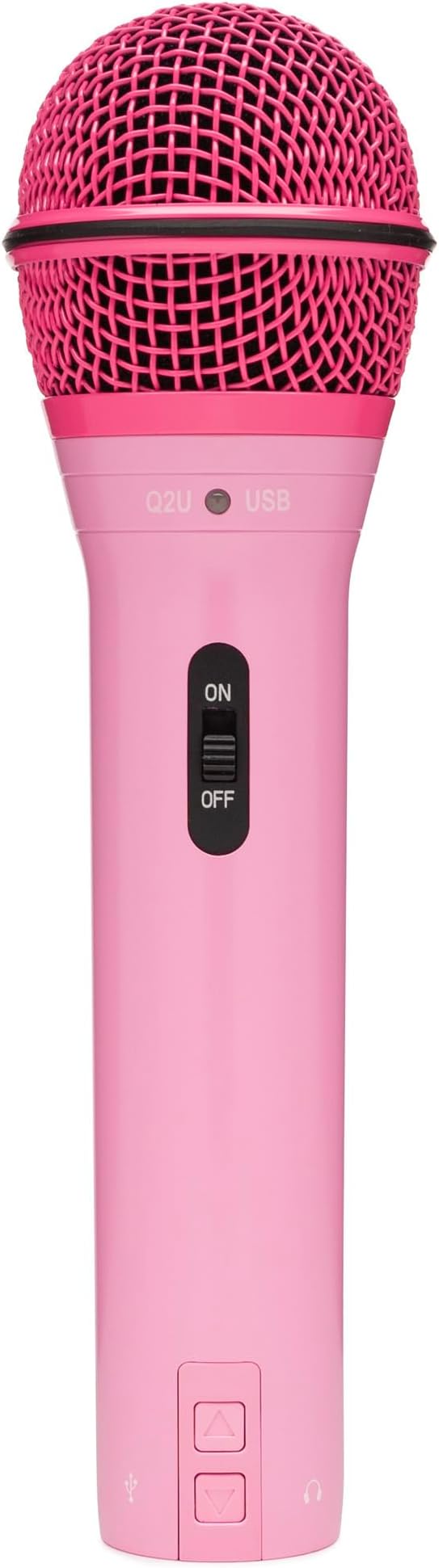 Samson Q2U USB and XLR Handheld Dynamic Microphone with Cardioid Polar Pattern for Podcasting and Live Streaming (Pink)