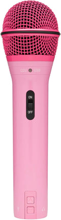 Samson Q2U USB and XLR Handheld Dynamic Microphone with Cardioid Polar Pattern for Podcasting and Live Streaming (Pink)