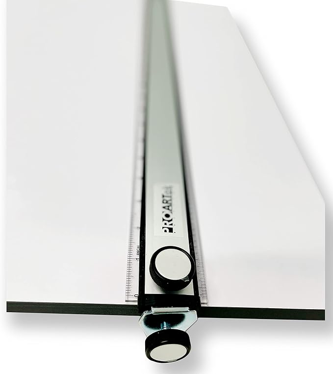 Proartek PK00019 Model PXB42 Portable Drafting Drawing Board 30" x 42"; PXB Series; Adjustable Aluminum Parallel Straightedge; Carry Handle; Architecture Tool for Students and Professionals