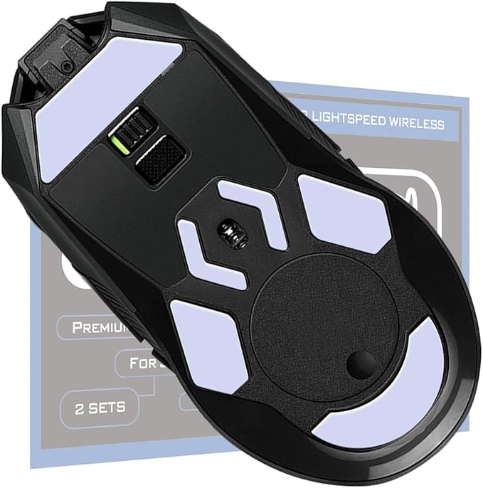 2Sets of TALONGAMES Rounded Curved Edges Mouse Skates Feet Compatible with Logitech G903 Gaming Mouse Feet Replacement,0.8mm,Pure PTFE Material with Super Smooth Glide Pads