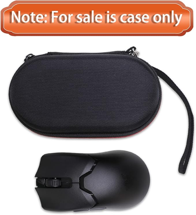 LTGEM Case Compatible with Razer Viper V3 Pro/V3 HyperSpeed/DeathAdder V4 Pro Wireless Esports Gaming Mouse, Hard Shell Carrying Storage Bag - Black+Gray(Case Only)