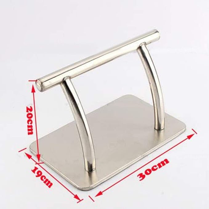 Mxzzand Stainless Steel Footrest Barbers Salon Foot Rest Rack Hair Chair Salon Barbers Equipment for Hairdressers Tattoo Shops