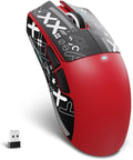 ATTACK SHARK X11SE Ultra-Light Wireless Gaming Mouse,Tri-Modes BT5.2/Type-C Wired/2.4G,PixArt PAW3311 Gaming Sensor,22KDPI,5 Programmable Buttons for Laptop,PC,Mac Gamer(Red&Sticker)