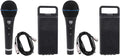 Rockville RMM-XLR Super Cardioid Dynamic Microphone, 600 Ohm, Metal Body, On/Off Switch, 10ft XLR Cable, Black Finish, for Live Performances and Vocals, 2-Piece