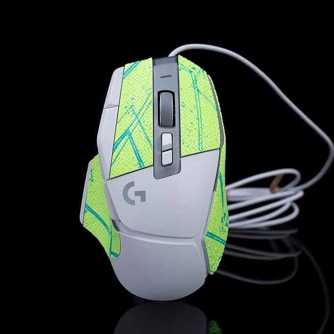 Grip Tape for Logitech G502X Lightspeed Plus- Anti-Slip,Enhanced Control, Sweat Resistance,Improves FPS Gaming Grip & Mouse Protection [Pre-Cut] Green Ink 0.5mm