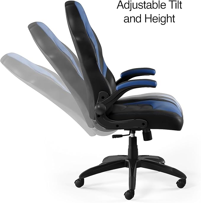 STAPLES Emerge Gaming Chair, Ergonomic, Adjustable Height, Swivel, Black