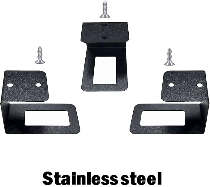 AUXPhome (3) Laptop Holder Under Desk Laptop Mount Organizer Rack Storage Shelf, Add On Under Table Laptops, Keyboard, Routers, Modems, Cable Box, Network Switch & More, Desk Accessories