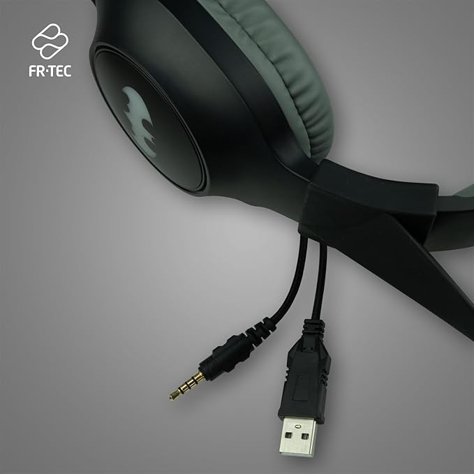 FRTEC Batman Gaming Headset with RGB LED Light for PlayStation 5, PS4, Xbox Series X/S, Xbox One, Nintendo Switch, PC, Mac