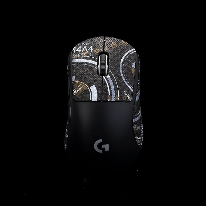 Grip Tape for logitech G Pro X Superlight 2 DEX (GPW4) - Anti-Slip,Enhanced Control, Sweat Resistance,Improves FPS Gaming Grip & Mouse Protection [Pre-Cut] M4A4 0.4mm
