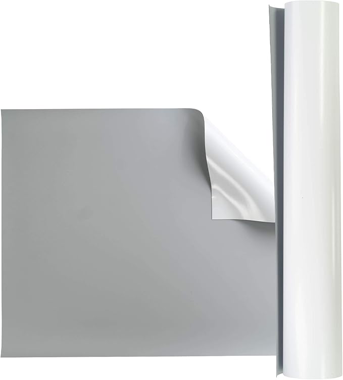 Pacific Arc Vinyl Board Cover. Self Healing and Stain Resistant Gray/White Sheet, 23 inches by 31 inches