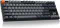 Keychron K8 Tenkeyless Wireless Mechanical Keyboard for Mac, White Backlight, Bluetooth, Multitasking, Type-C Wired Gaming Keyboard for Windows Red Switch