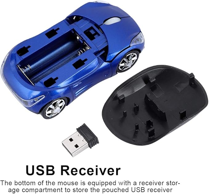 Mouse, 2.4G Mouse Bluetooth Optical Mouse 1600DPI for/ME/PC/Tablet Gaming Office (Blue)