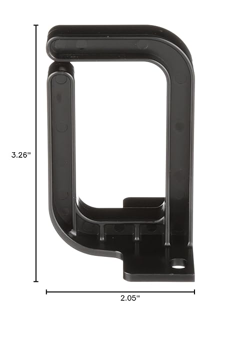 Panduit CMVDR1S Vertical Cable Management D-Ring, 1-Inch Wide, Black
