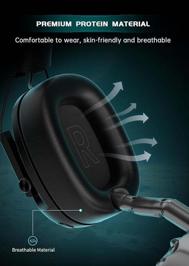 Wireless Gaming Headset for PS5, PS4, PC, Switch, Gaming Headset with Detachable Noise Cancelling Mic, 2.4GHz & Bluetooth 5.3 Dual Connection, 7.1 Surround Sound Black