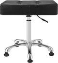 Kaleurrier Heavy Duty Stools with Bell Glides Backless Height Adjustable Stool - Swivel Stool Chair for Counter Bar Office Lab Home Kitchen Lab Clinic Dentist Classroom (Stationary Casters, Black)