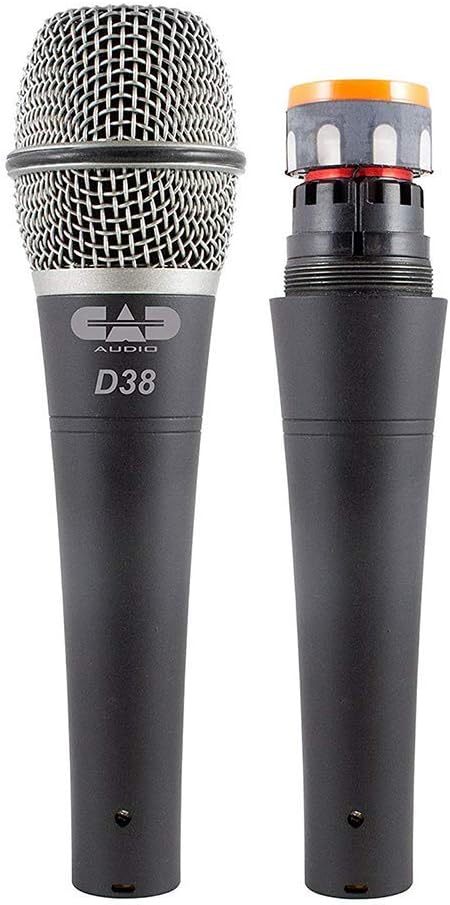 CAD Audio D38X3 3-Pack Supercardioid Handheld Microphones – Neodymium Capsule, Articulate Vocals, Carry Case & Clips