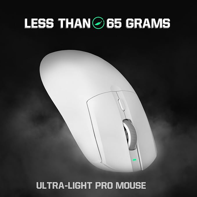 ATTACK SHARK AJ139 G Pro Gaming Mouse 4K Polling Lightweight PAW 3395 Sensor Receiver up to 26,000DPI 6 Programmable Button USB-C Charging Ergonomic Symmetric for PS4 Xbox PC Mac Gamer