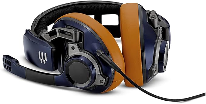 EPOS I Sennheiser GSP 602 – Wired Closed Acoustic Gaming Headset, Noise-Cancelling Microphone, Adjustable Headband with Customizable Contact Pressure, Volume Control, for PC + Mac + Xbox + PS4, Pro