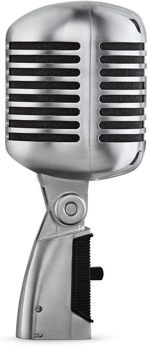 Shure 55SH Series II Iconic Microphone - Vintage Style, Rich Sound Quality, Rugged Construction, Shock-Mounted Noise Reduction for Vocals & Instruments-for Live Performances & Studio Recording