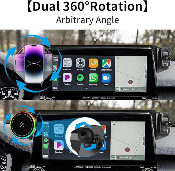Car Magnetic Phone Mount for Kia Seltos 2021 2022 2023 Auto Interior Accessories Best Cellphone Holder Fast 15W Wireless Charger Cell Phones Charging Screen Stand