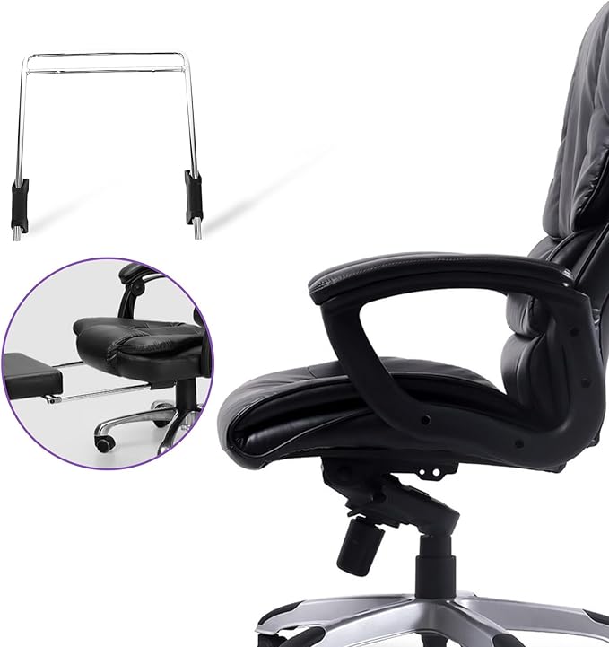 Generic Retractable Chair Footrest Footrest Chair Brackets Stainless Steel Replacement Easy to Use for Daily