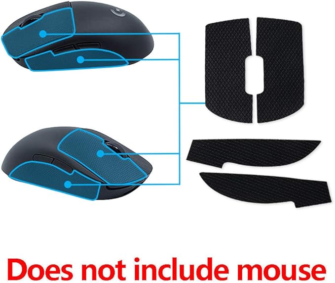 HUYUN Mouse Side Grips Sweat Resistant Pads/Anti Sweat Paste Grip Tape Compatible for Logit G PRO GPRO Wireless GPW Gaming Mouse