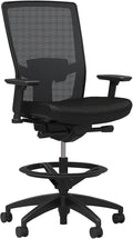 STAPLES Workplace 2.0 Drafting Stool, Mesh, Black
