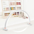 BZJ 24-Inch Half Moon Nail Light for Desk Portable Nail Art Table Lamp with Adjustable Brightness and Color Temperature for Beauty Eyelash Extensions Tattoo Crafts (2 Paks)