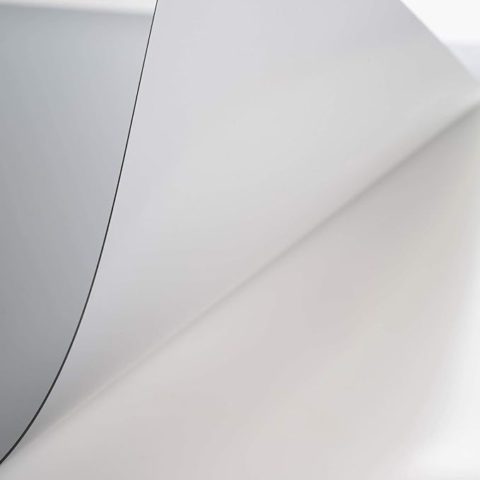 Pacific Arc Vinyl Board Cover. Self Healing and Stain Resistant Gray/White Sheet, 37.5 inches by 10 Yard Roll