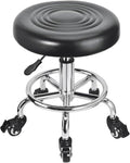 JOSTZHXIN Low Height Rolling Stool Height Adjustable Low Roller Seat, Swivel Small Chair Mechanic Stool, Short Stools for Home Office Garage Shop (Style 1)