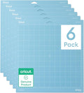 Cricut LightGrip Cutting Mat Pack (6 count, 12in x 12in) - for Explore & Maker Machines - ideal for standard paper, light cardstock & more