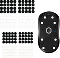 160 Pcs Universal Mouse Slider Pads, Dia 6mm & 7mm Dot Mouse Glide Skates Replacement Compatible with Gaming Mousepads, Wear-Resistant Smooth Glide Mice Glass Skates Pad (White & Black)
