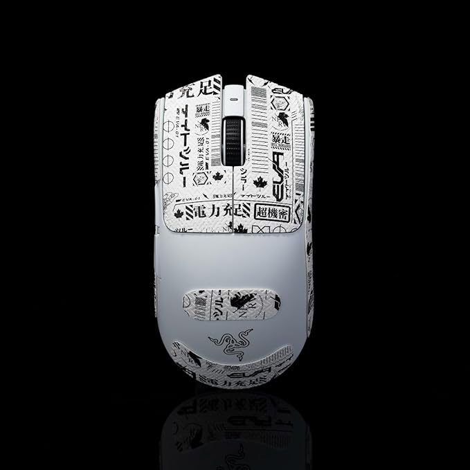 Grip Tape for Razer Viper V3 Pro & V4 Pro - Anti-Slip,Enhanced Control, Sweat Resistance,Improves FPS Gaming Grip & Mouse Protection [Pre-Cut] EVA White