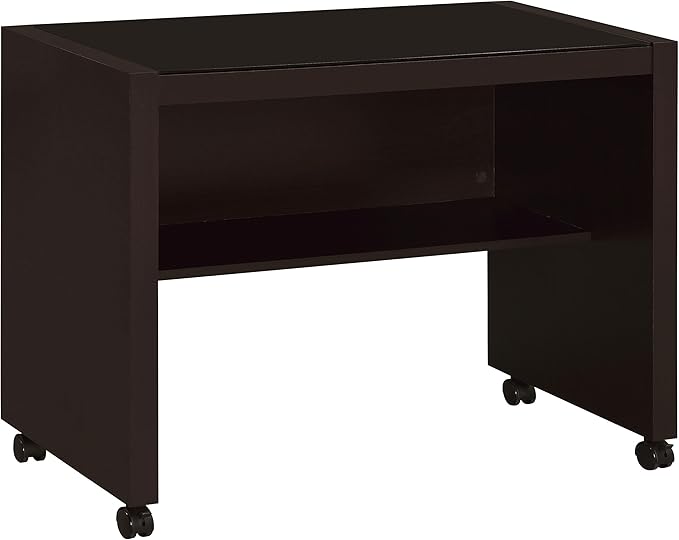 Coaster Home Furnishings - Skeena - Engineered Wood - 3-Piece Home Office Computer Desk Set with Desk Return and Mobile Filing Cabinet- Transitional Style - Home Office - Cappuccino - 800901 -S3