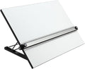 Acurit Multi-Angled 24”x36” PXB Drawing Board for Artists and Designers - Portable Tabletop Workspace, Drawing, Sketching, Drafting, Painting - Portable Laminated Surface w/Ruler & Parallel Motion Bar